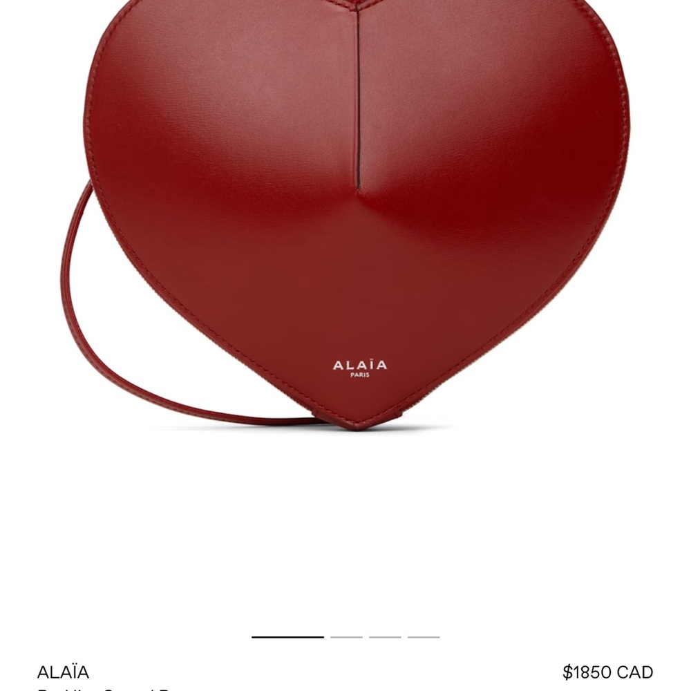 Alaia Red ‘Le Coeur’ Heart Bag - Picture 5 of 5